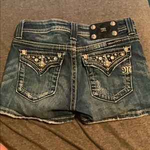 Girls miss me shorts size 14